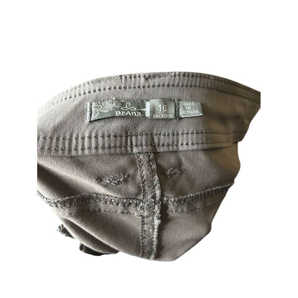 Prana Women's Cargo Hiking Pants Size 16 Gray Stretchy Casual Utility, Yoga - Picture 2 of 4